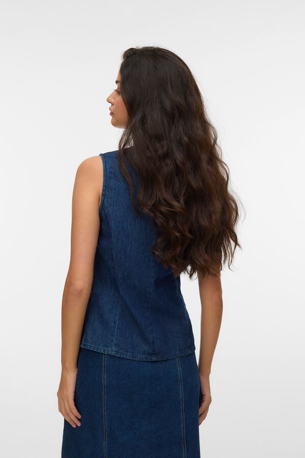 Vero Moda Colete denim Azul