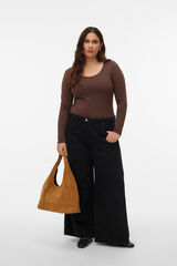 Vero Moda Curve Jeans largos tamanhos grandes Preto