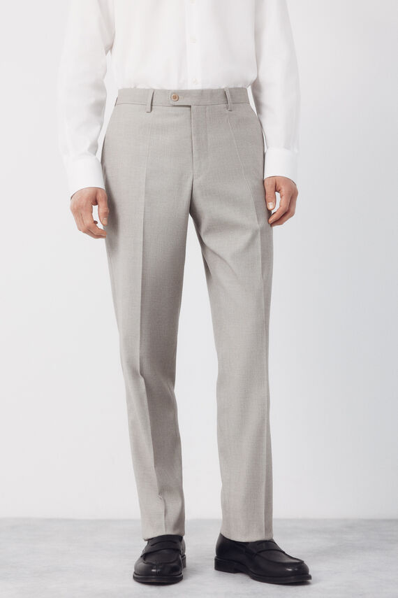 Pantalón traje estructura Serie XXI topo