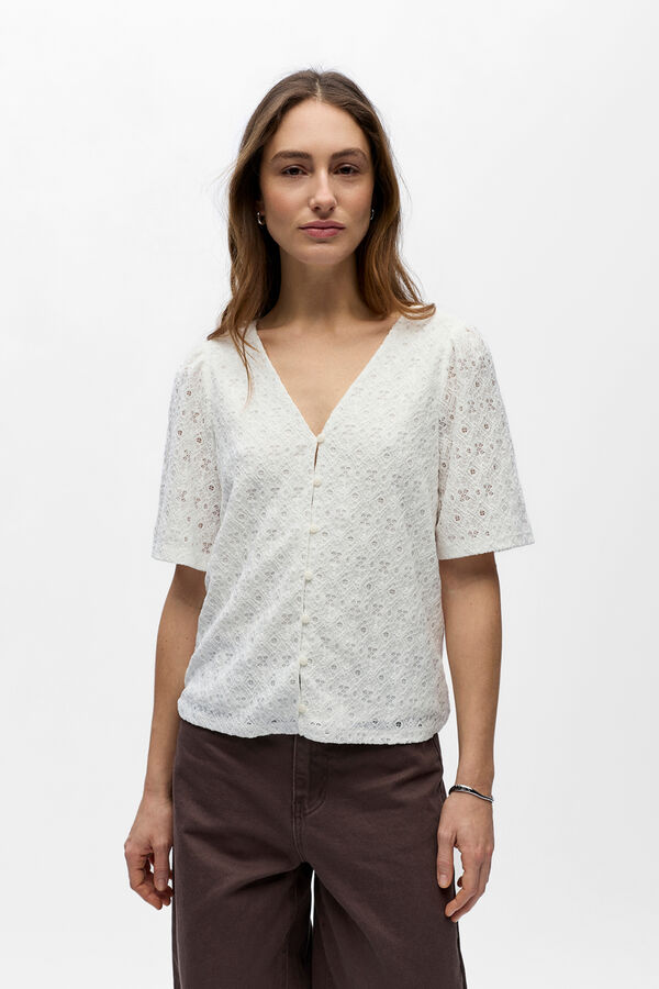 Object Top estrutura manga curta Branco