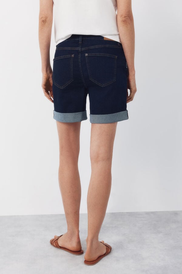 Cortefiel Jeans shorts Blue