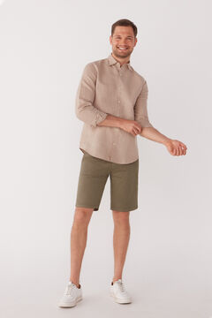 Cortefiel Plain Bermuda shorts Gray