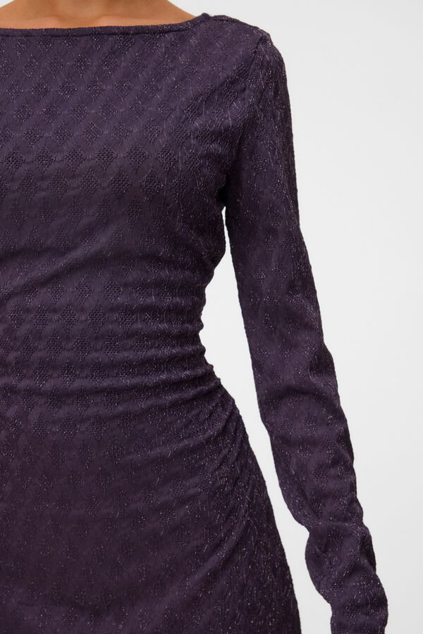 Vero Moda Vestido curto metalizado Roxo