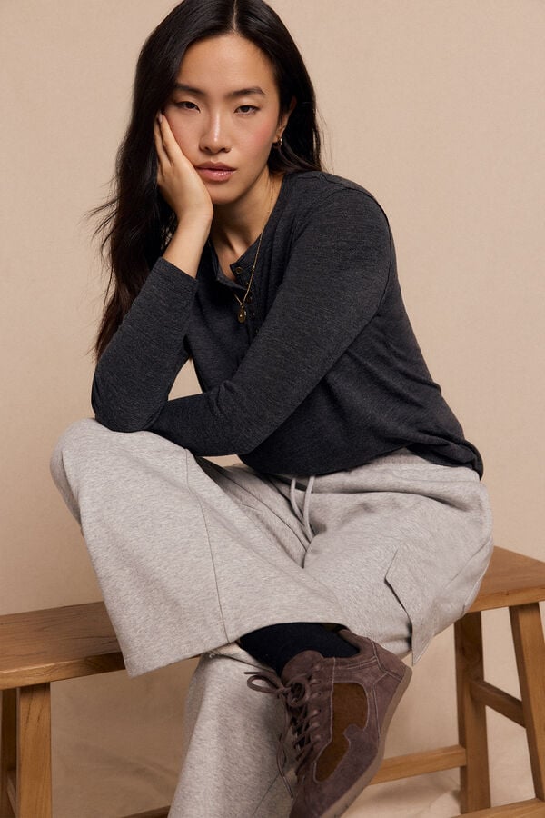 Slowlove Top baker Grey