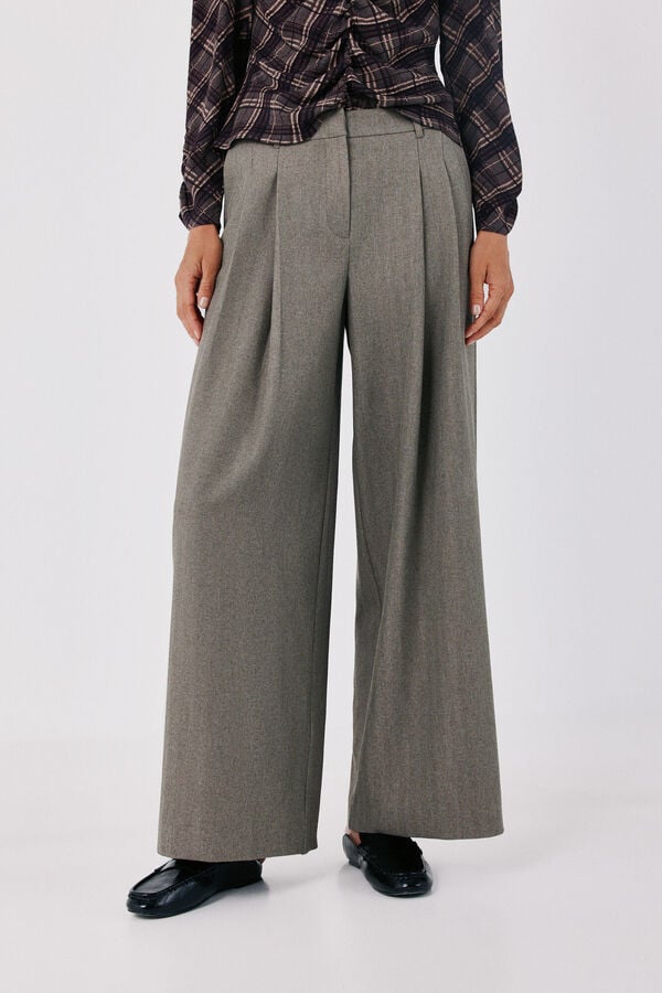 Cortefiel Women's dart trousers Beige