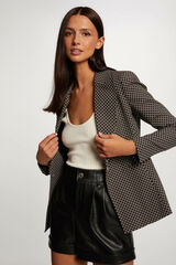 Morgan Chaqueta city estampado geom&eacute;trico Negro