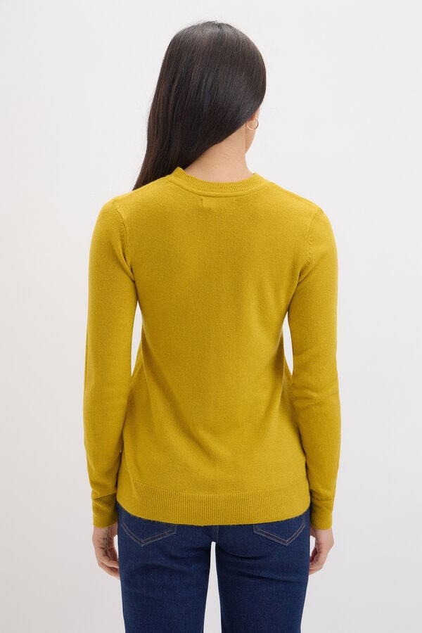 Cortefiel Soft feel jumper Gold