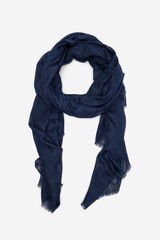 Cortefiel Lurex textured scarf Navy