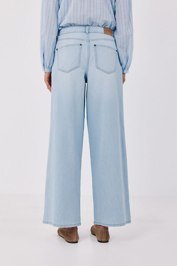 Cortefiel Jeans Long Palazzo Azul