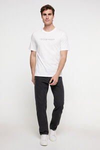 Cortefiel Camiseta standard fit Blanco
