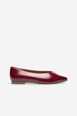 Cortefiel Ballerina shoe  Maroon