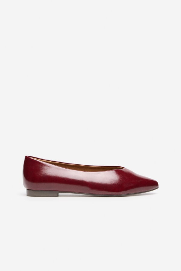 Cortefiel Ballerina shoe  Maroon