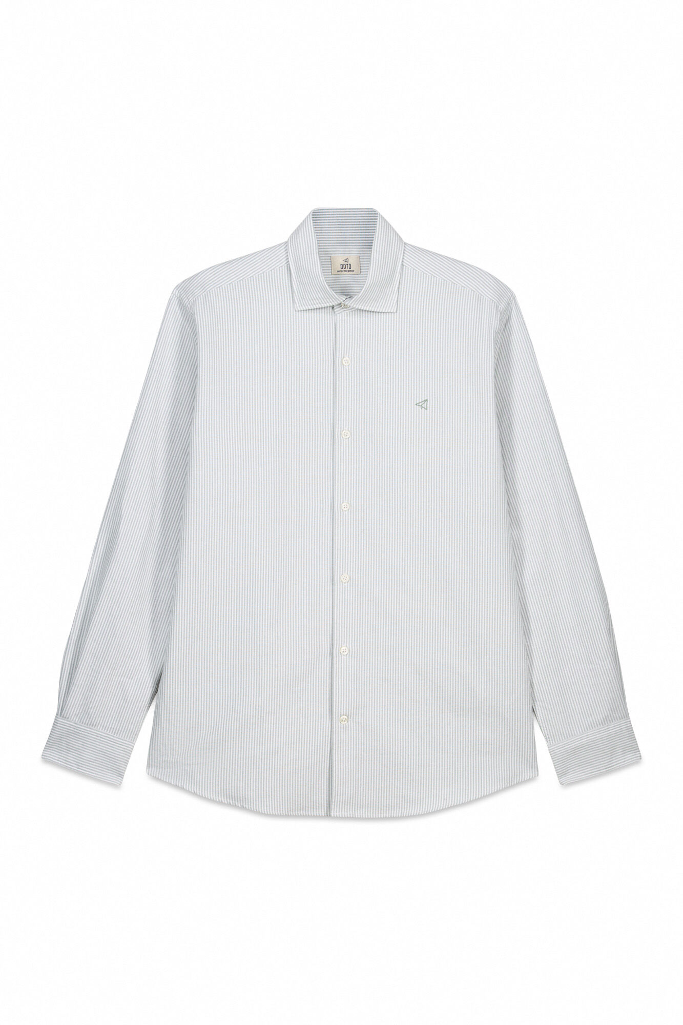 OOTO Camisa oxford manga comprida &agrave;s riscas candela