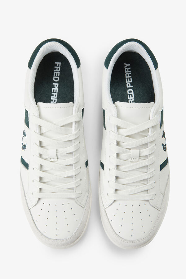 Fred Perry Sneaker B725 em pele/camur&ccedil;a Multicolorido