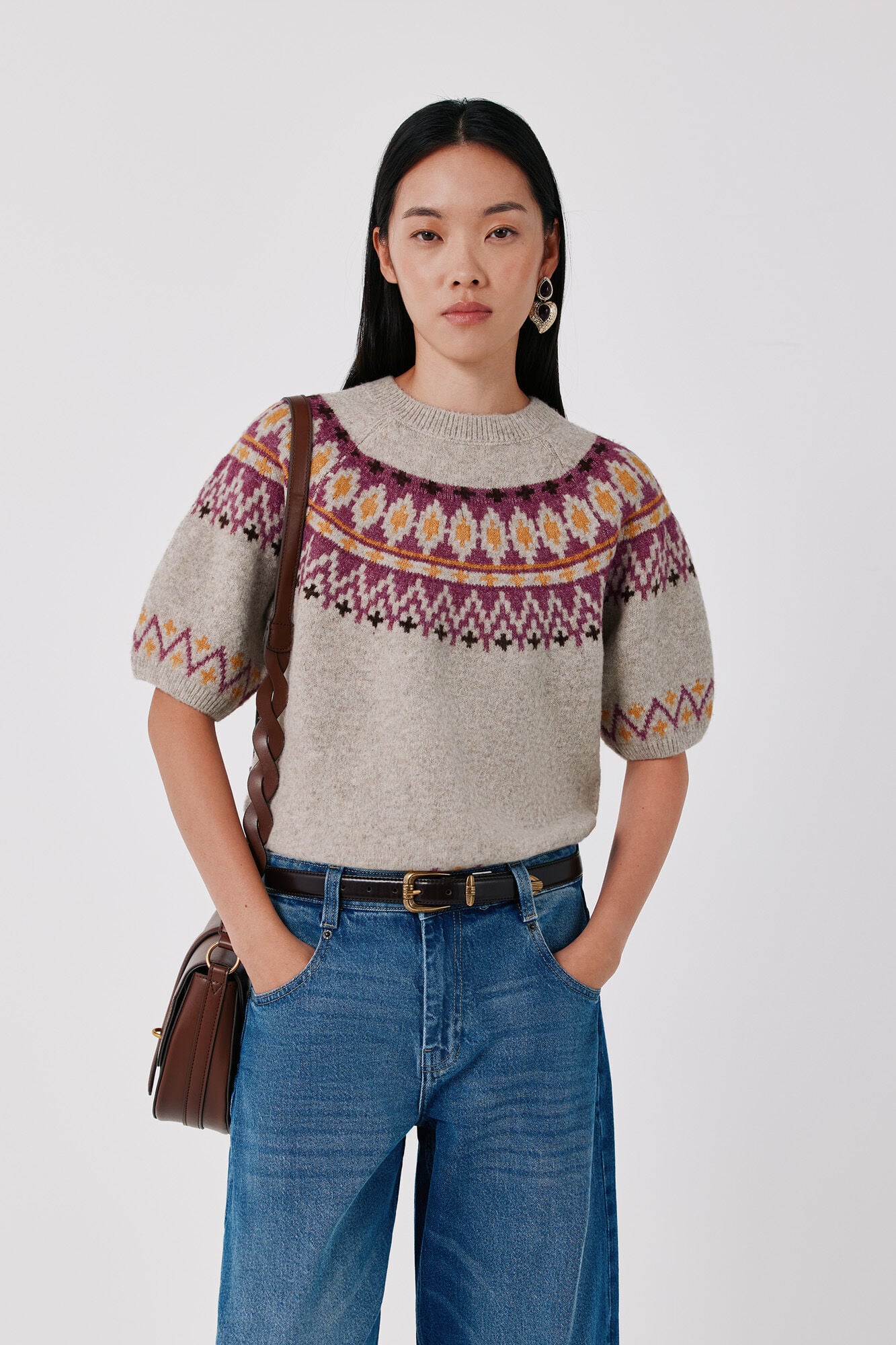 Cortefiel Positional fair isle jumper