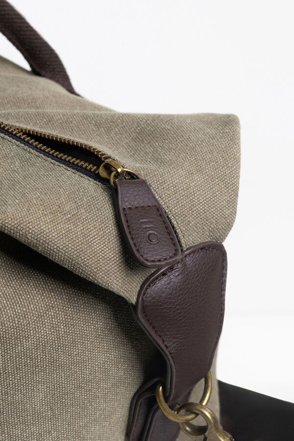 PuroEGO Bolsa de viagem de lona marrom Tostado