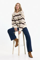 Vero Moda Camisola de malha estampado Cinzento