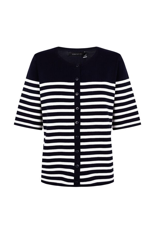 Cortefiel Short sleeve jacket Navy