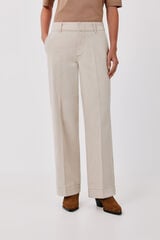 Cortefiel Straight formal jeans Ivory