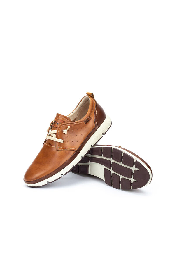 Pikolinos Desportivos com fecho el&aacute;stico para homem Castanho