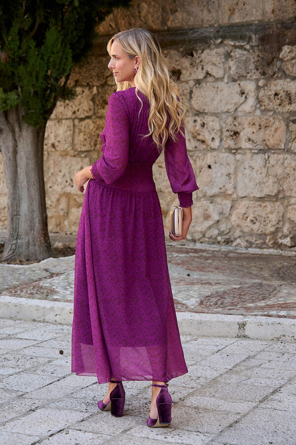 Polín Et Moi Long eggplant dress Purple
