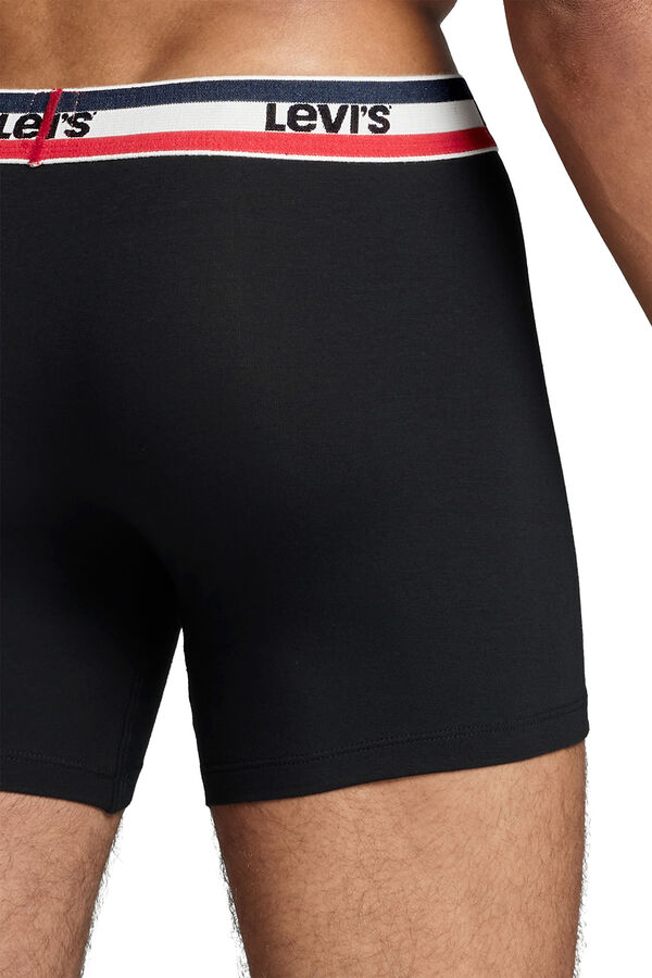 Levi's Cuecas boxers masculinas Levi's®, pacote com 2 Preto