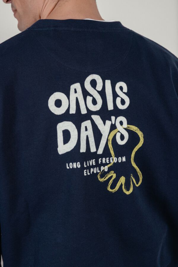 elPulpo Sudadera cuello caja Azul marino