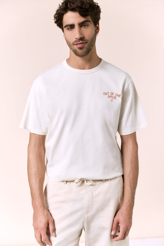 Camiseta gráfica lavada