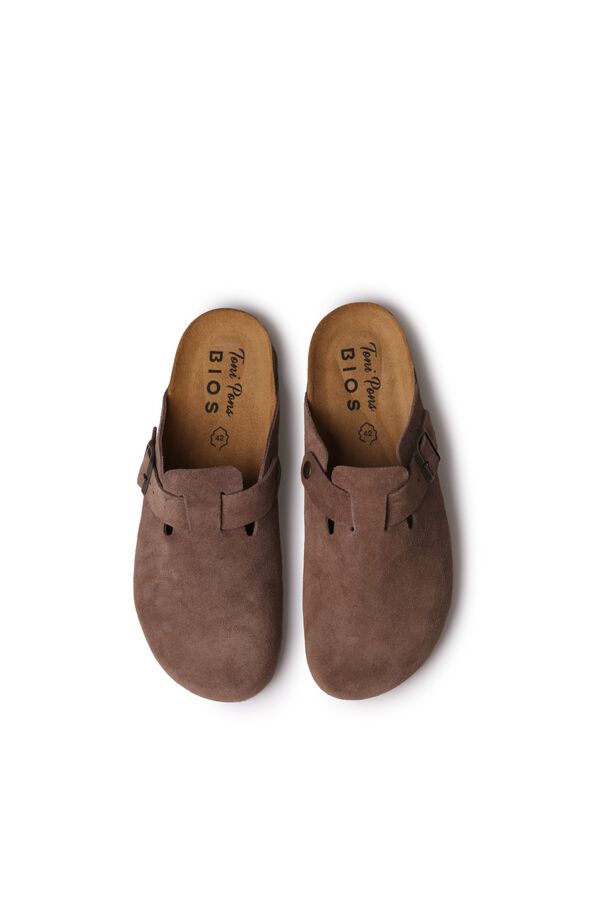 Toni Pons Zueco de hombre en serraje Beige