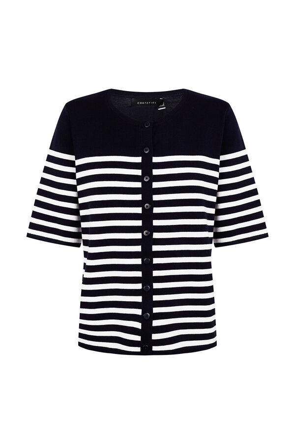 Cortefiel Short sleeve jacket Navy