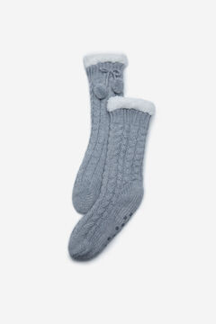 Cortefiel Socks with non-slip silicone Gray