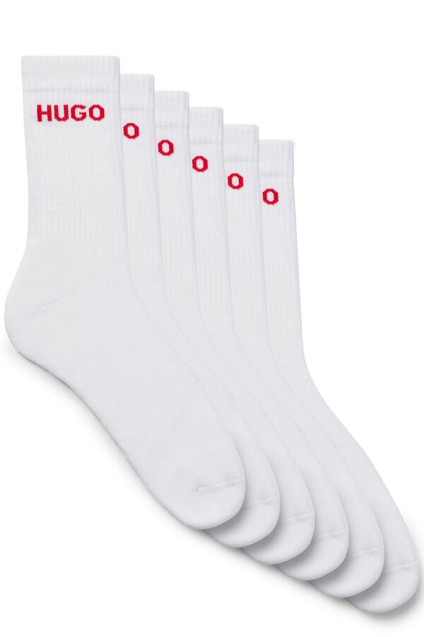 HUGO Pack 6 meias Branco