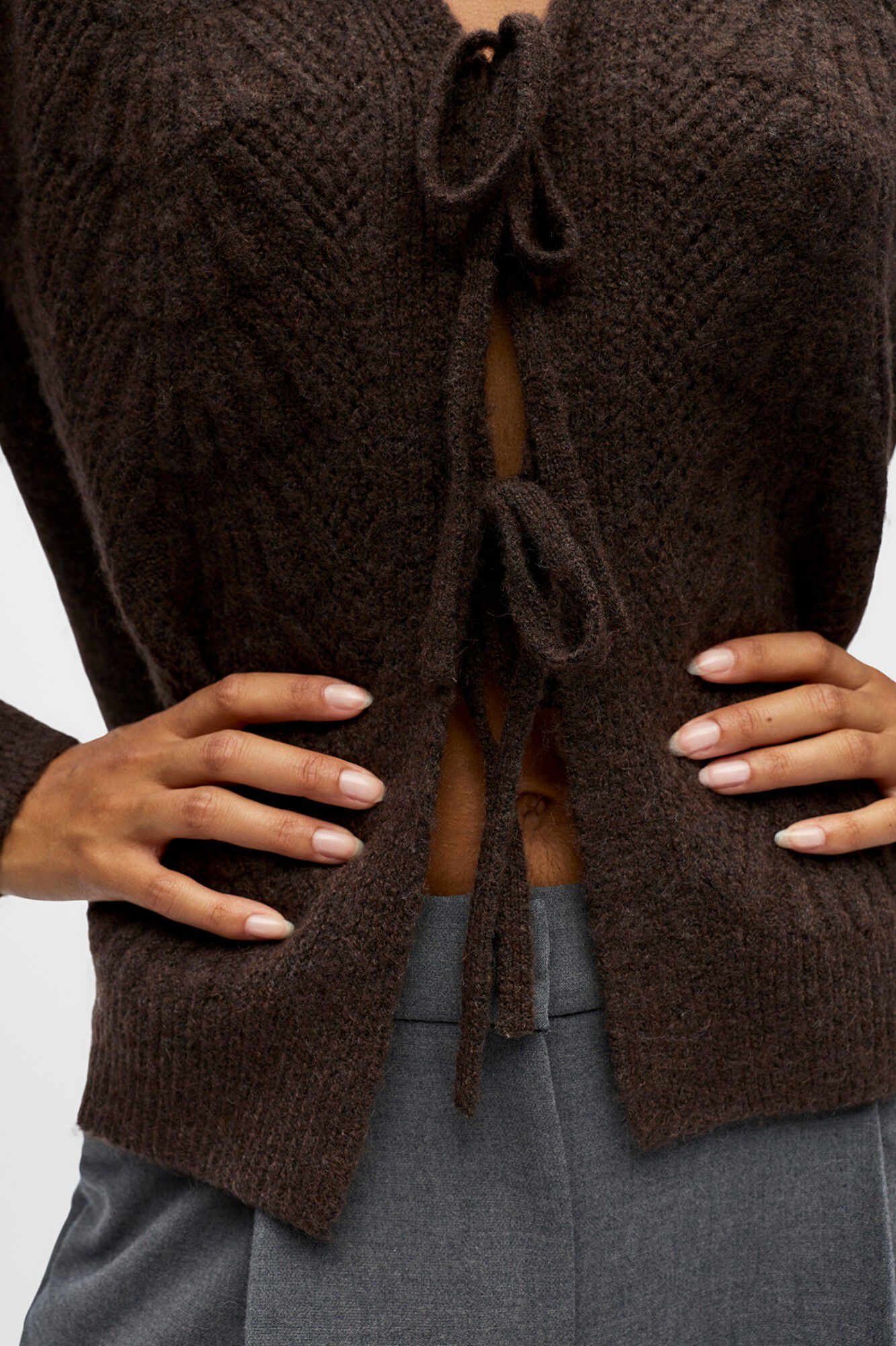 Object Openwork knit cardigan