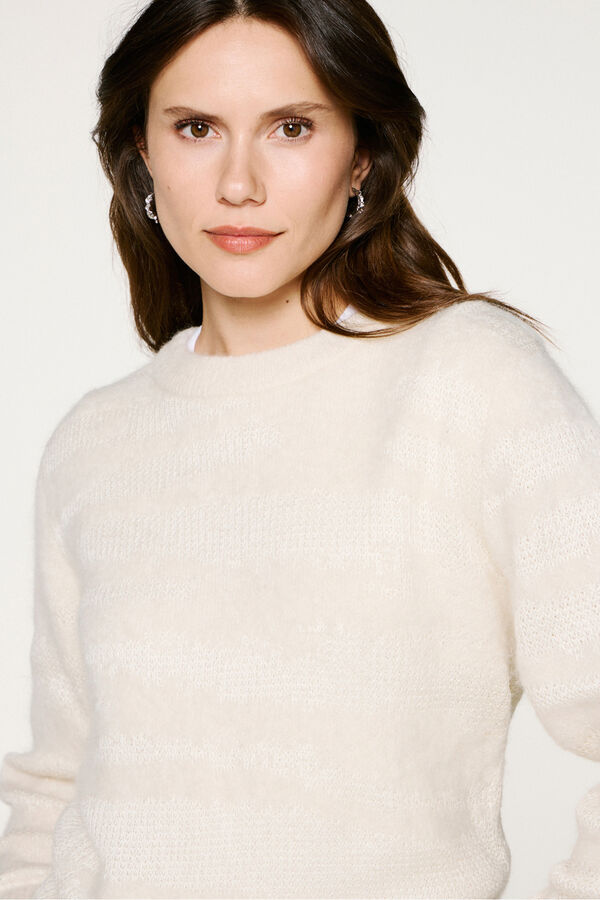 Selected Camisola de laçada de alpaca Tostado