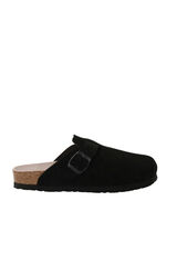 Genuins Tamanco em pele croute Preto