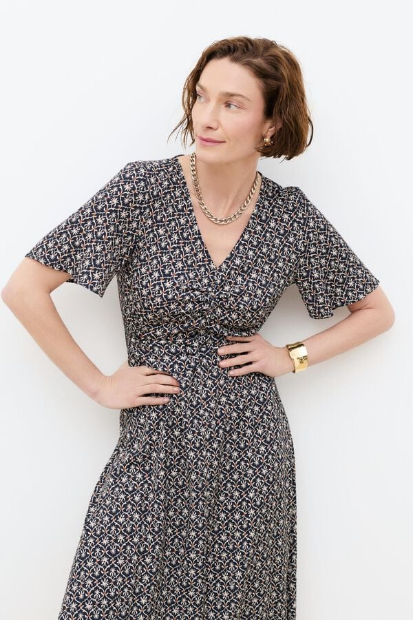 Caroll Vestido comprido Rleila Multicolorido