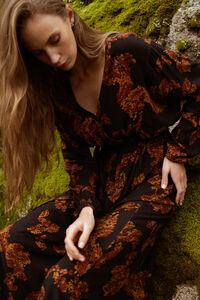 Vila Vestido comprido estampado