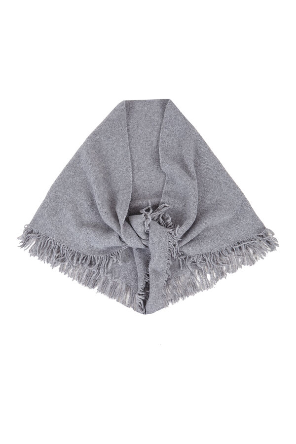 Cortefiel Knit shawl Grey