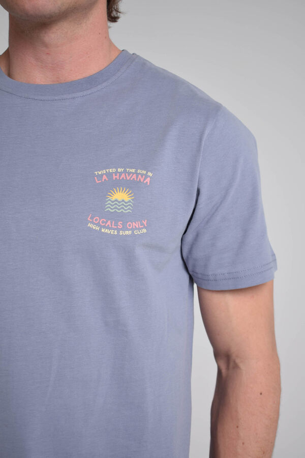 Cloking Camiseta lavada Azul