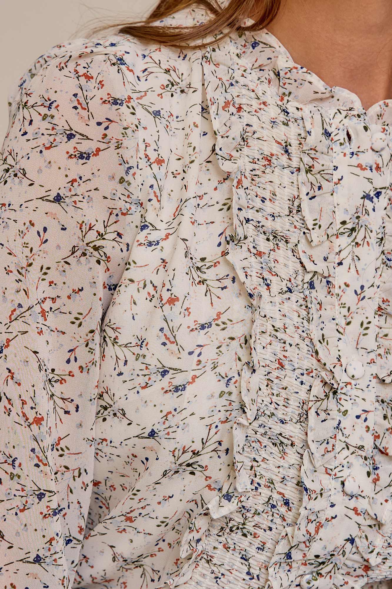 Camisa blanca store con chorreras