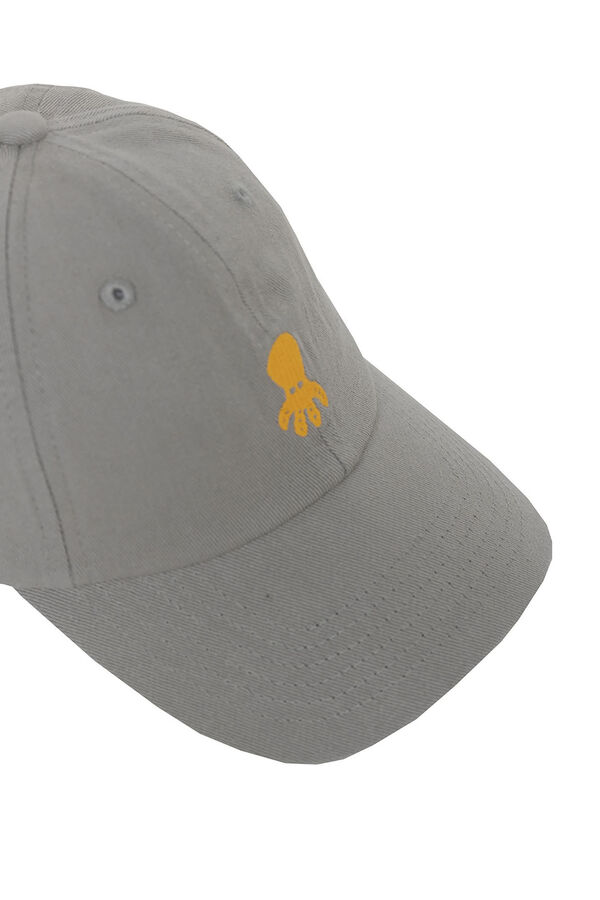 Cortefiel Basic logo washed cap Kaki