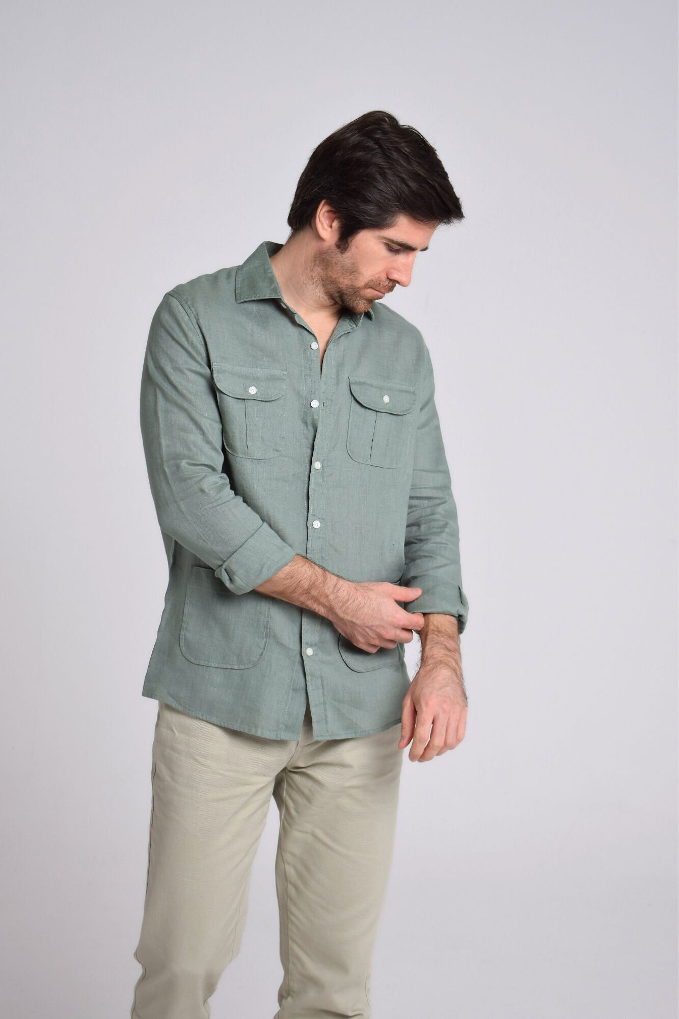 Cloking Camisa Guayabera 100% linho