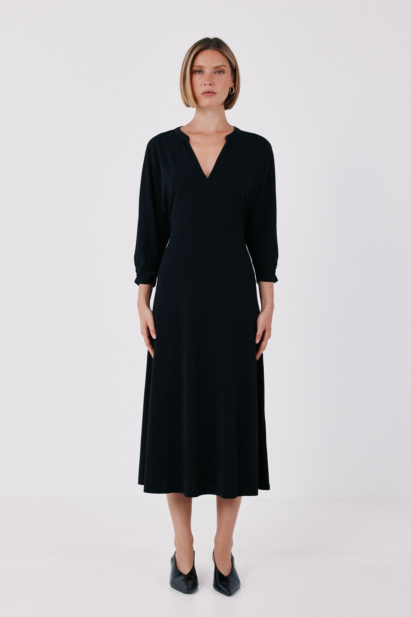 Cortefiel Vestido fluido el&aacute;stico
