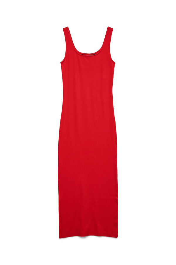 Vero Moda Vestido largo entallado Rojo