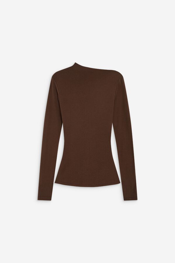 Grace & Mila Aurygny long sleeve T-shirt Dark brown