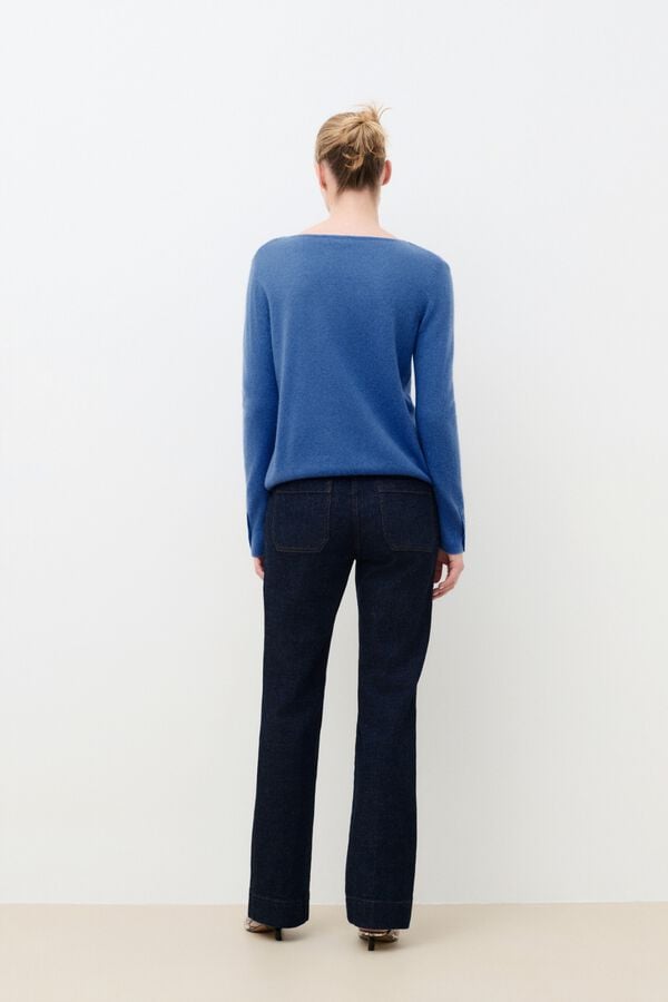 Caroll Camisola caxemira Mzoan Azul