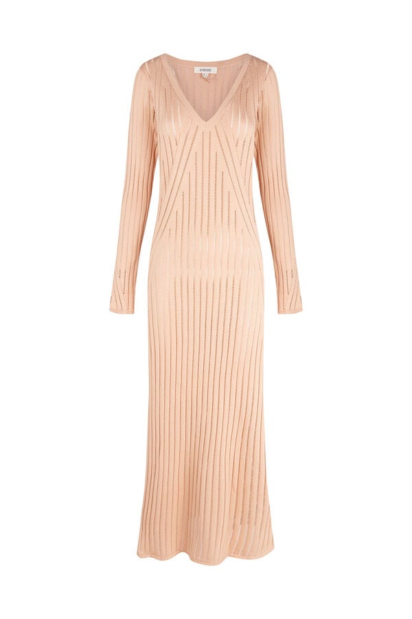 Slowlove Vestido em malha Castanho