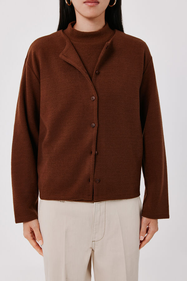 Cortefiel Knit bolero Camel