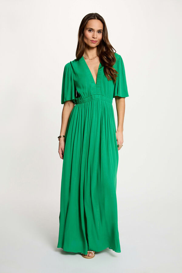 Morgan Vestido comprido com decote em V Verde