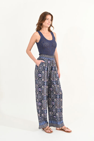 Cortefiel Women's trousers with printed motif Multicolour
